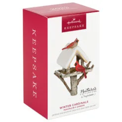 Hallmark Marjolein's Garden Winter Cardinals Ornament 9 Hallmark Marjolein's Garden Winter Cardinals Ornament -Hot Sale Hallmark Store Cardinals Birdfeeder Keepsake Ornament 1899QXR8099 04
