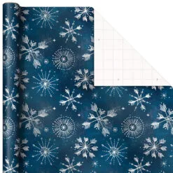 Hallmark Winter Wonder 3-Pack Christmas Wrapping Paper Assortment, 120 Sq. Ft. -Hot Sale Hallmark Store Cardinals Snowflakes and Village Gift Wrap Pack 5JXW1075 06