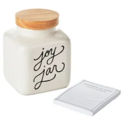 Hallmark Ceramic Joy Jar And Notepad, Set Of 2 5 Hallmark Ceramic Joy Jar And Notepad, Set Of 2 -Hot Sale Hallmark Store Ceramic Joy Jar and Note Pad 1SNN1080 03