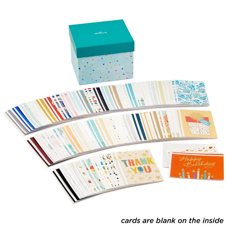 Hallmark Cheerful Celebrations Boxed All-Occasion Cards Assortment, Pack Of 100 1 Hallmark Cheerful Celebrations Boxed All-Occasion Cards Assortment, Pack Of 100