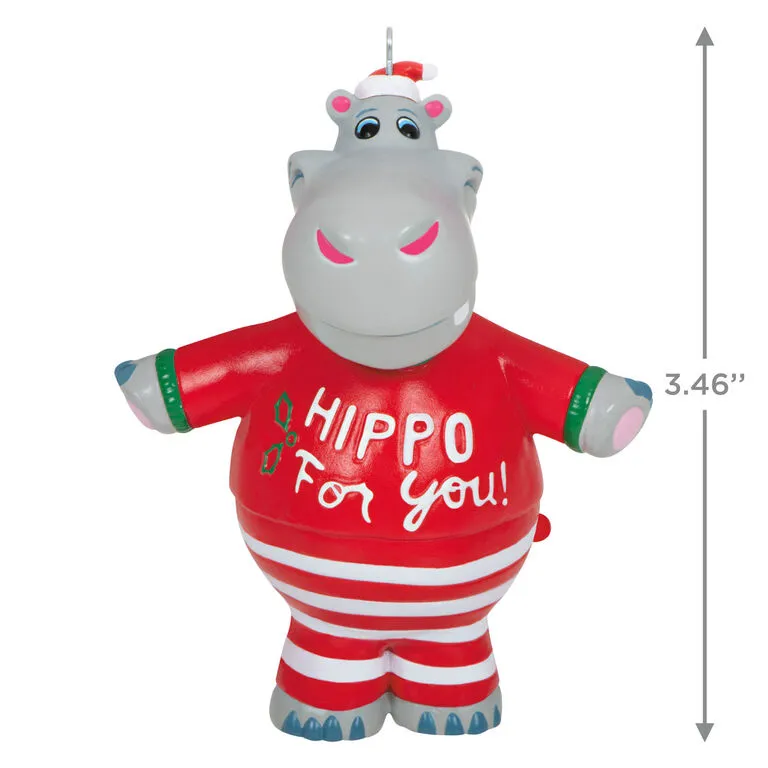 Hallmark I Want A Hippopotamus For Christmas Musical Ornament 3 Hallmark I Want A Hippopotamus For Christmas Musical Ornament - Image 3