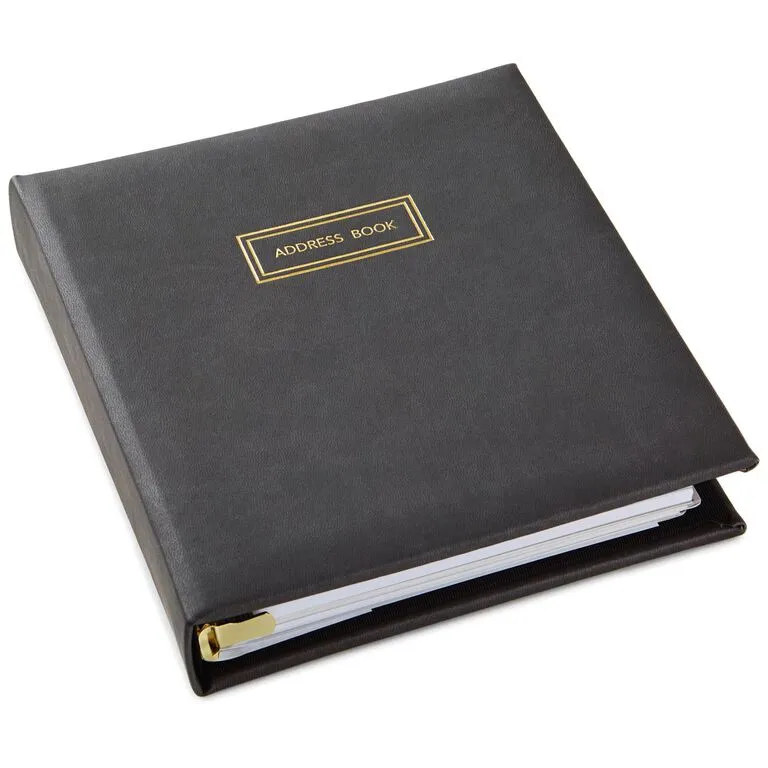 Hallmark Classic Charcoal Address Book 1 Hallmark Classic Charcoal Address Book