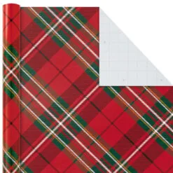 Hallmark Classic Plaids 4-Pack Wrapping Paper Assortment, 120 Sq. Ft. 10 Hallmark Classic Plaids 4-Pack Wrapping Paper Assortment, 120 Sq. Ft. -Hot Sale Hallmark Store Classic Plaids Christmas Wrapping Paper Assortment 5JXW1040 03