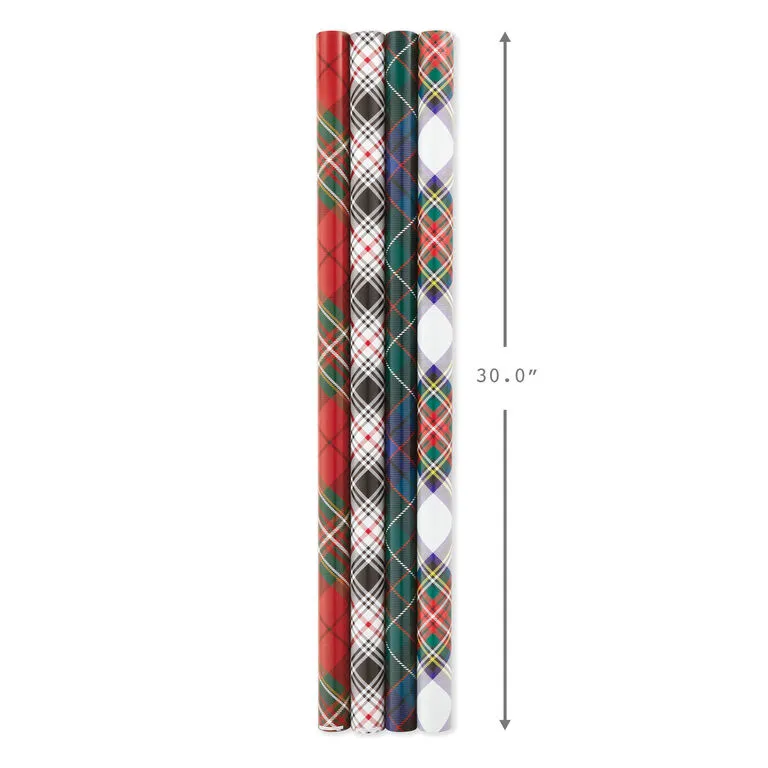 Hallmark Classic Plaids 4-Pack Wrapping Paper Assortment, 120 Sq. Ft. 8 Hallmark Classic Plaids 4-Pack Wrapping Paper Assortment, 120 Sq. Ft. - Image 8