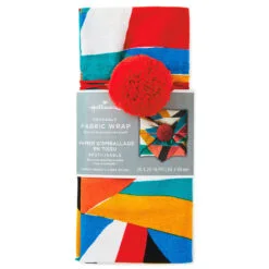 Hallmark 26" Colorful Abstract Fabric Gift Wrap With Elastic Band 11 Hallmark 26" Colorful Abstract Fabric Gift Wrap With Elastic Band -Hot Sale Hallmark Store Colorful Abstract Fabric Gift Wrap With Elastic Band 1299EJR6379 06