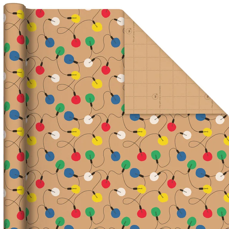 Hallmark Colorful Christmas 4-Pack Kraft Wrapping Paper Assortment, 88 Sq. Ft. 7 Hallmark Colorful Christmas 4-Pack Kraft Wrapping Paper Assortment, 88 Sq. Ft. - Image 7