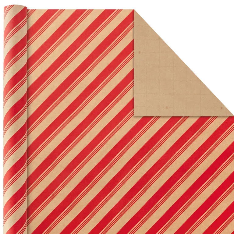 Hallmark Classic Christmas 4-Pack Kraft Wrapping Paper Assortment, 88 Sq. Ft. 4 Hallmark Classic Christmas 4-Pack Kraft Wrapping Paper Assortment, 88 Sq. Ft. - Image 4