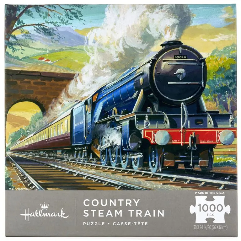 Hallmark Country Steam Train 1,000-Piece Puzzle 1 Hallmark Country Steam Train 1,000-Piece Puzzle