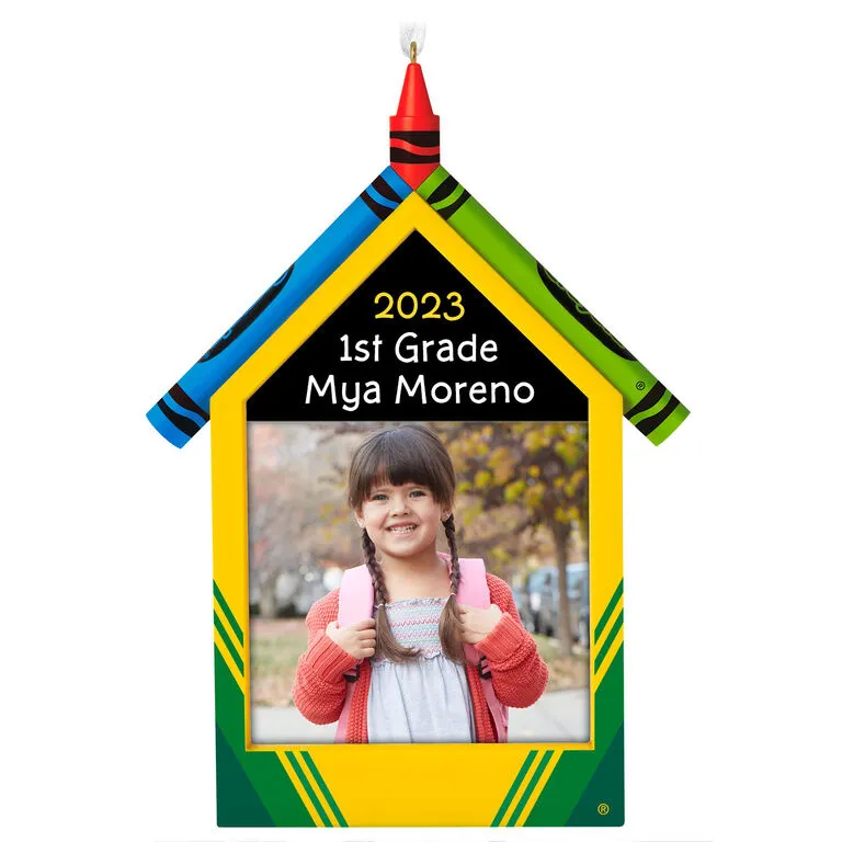 Hallmark Crayola® A Colorful School Year Personalized Photo Frame Ornament 1 Hallmark Crayola® A Colorful School Year Personalized Photo Frame Ornament