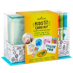 Hallmark Crayola® Kids Card Kit With Markers In Caddy, Pack Of 8 16 Hallmark Crayola® Kids Card Kit With Markers In Caddy, Pack Of 8 -Hot Sale Hallmark Store Crayola Kids Card Making Kit Caddy With Markers 1SOM3883 08