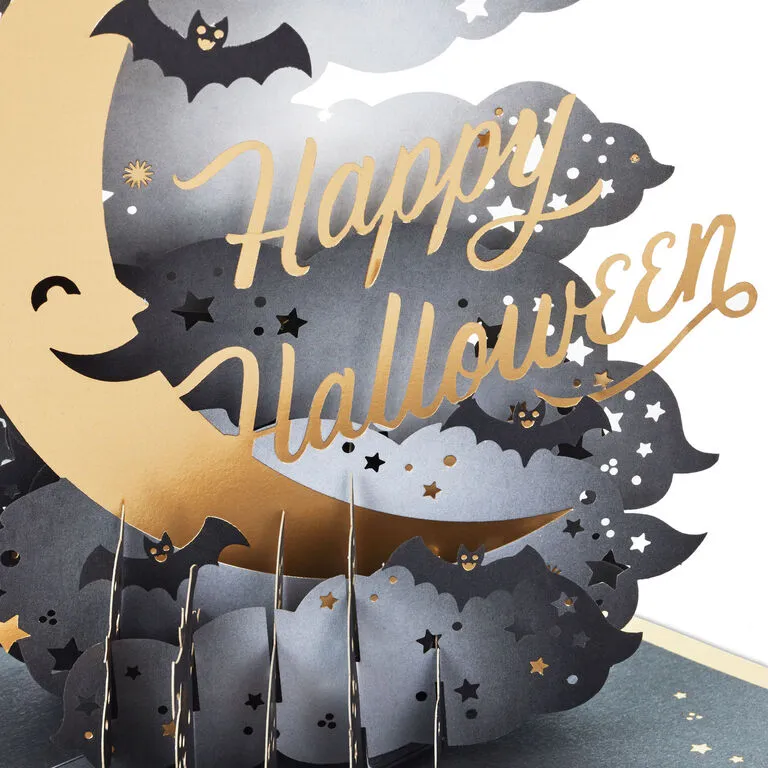 Hallmark Crescent Moon 3-D Pop-Up Halloween Card 4 Hallmark Crescent Moon 3-D Pop-Up Halloween Card - Image 4