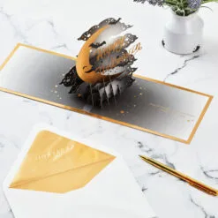 Hallmark Crescent Moon 3-D Pop-Up Halloween Card 17 Hallmark Crescent Moon 3-D Pop-Up Halloween Card -Hot Sale Hallmark Store Crescent Moon and Bats 3D PopUp Halloween Card 1299IEH3001 08