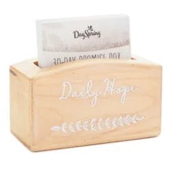 Hallmark Daily Hope 30-Day Promise Box With Inspirational Cards 5 Hallmark Daily Hope 30-Day Promise Box With Inspirational Cards -Hot Sale Hallmark Store Daily Hope Wood Promise Box and 30 Inspirational Cards 1BMK1602 03