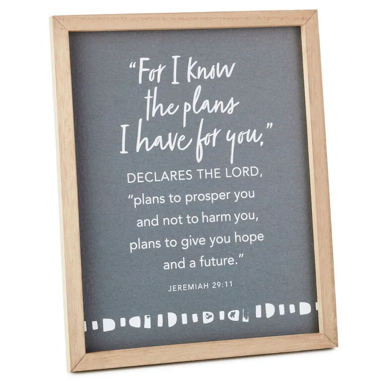 Hallmark The Plans I Have For You Framed Quote Sign, 8x10 1 Hallmark The Plans I Have For You Framed Quote Sign, 8x10