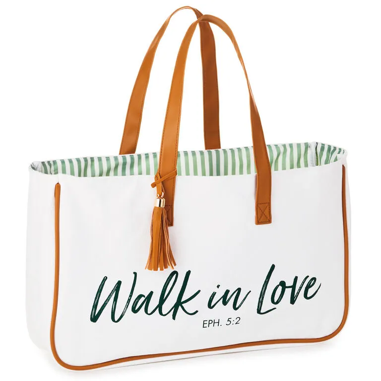 Hallmark Walk In Love Canvas Tote Bag 1 Hallmark Walk In Love Canvas Tote Bag
