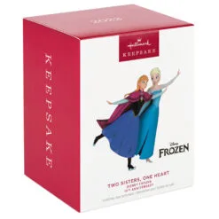 Hallmark Disney Frozen 10th Anniversary Two Sisters, One Heart Ornament 9 Hallmark Disney Frozen 10th Anniversary Two Sisters, One Heart Ornament -Hot Sale Hallmark Store Disney Anna and Elsa Skating Keepsake Ornament 2799QXD6599 04