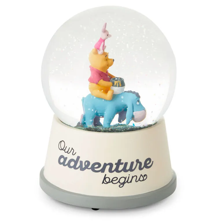 Hallmark Disney Baby Winnie The Pooh Our Adventure Begins Musical Snow Globe 1 Hallmark Disney Baby Winnie The Pooh Our Adventure Begins Musical Snow Globe