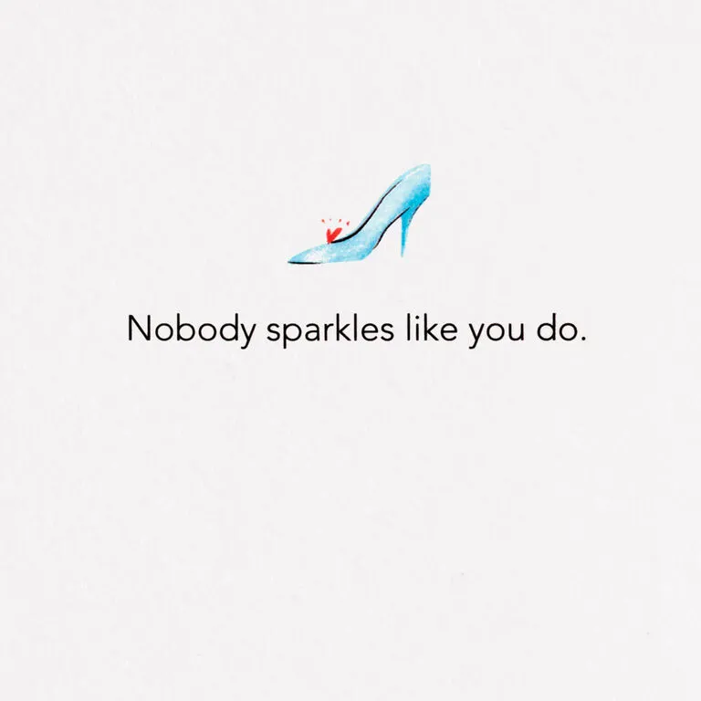 Hallmark Disney Princess Cinderella You Sparkle Quilled Paper Handmade Card 2 Hallmark Disney Princess Cinderella You Sparkle Quilled Paper Handmade Card - Image 2