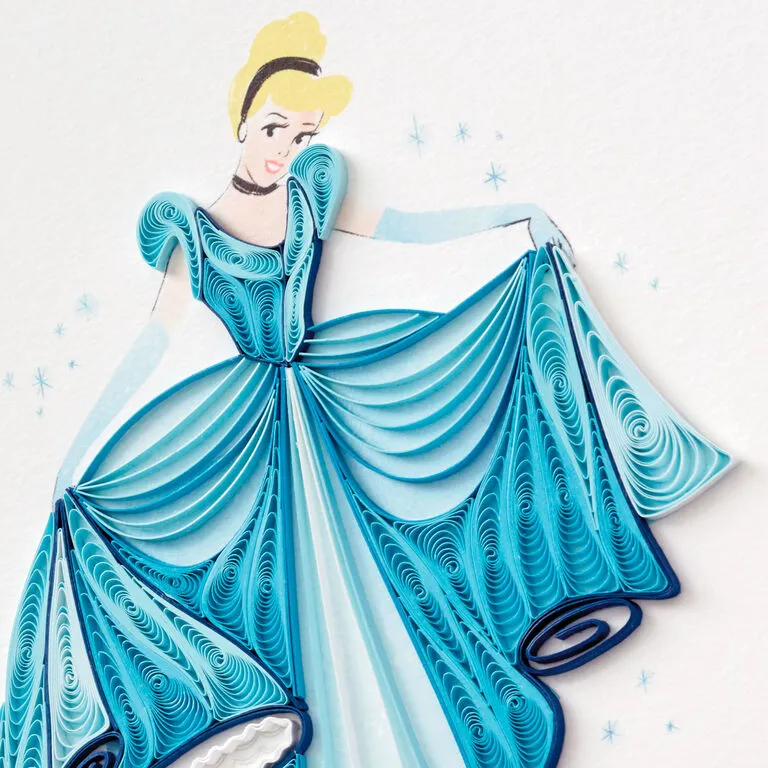 Hallmark Disney Princess Cinderella You Sparkle Quilled Paper Handmade Card 4 Hallmark Disney Princess Cinderella You Sparkle Quilled Paper Handmade Card - Image 4