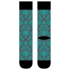 Hallmark Disney The Haunted Mansion Wallpaper Crew Socks