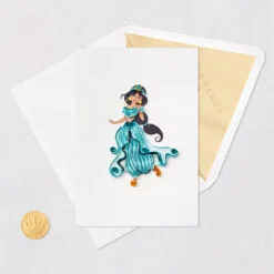 Hallmark Disney Princess Jasmine Magical Day Quilled Paper Handmade Card 12 Hallmark Disney Princess Jasmine Magical Day Quilled Paper Handmade Card -Hot Sale Hallmark Store Disney Jasmine Quilled Paper Handmade Card for Her 1299LAD2857 05