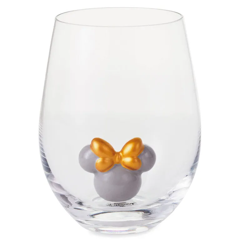 Hallmark Disney Minnie Mouse Ears Silhouette Stemless Glass, 13 Oz. 1 Hallmark Disney Minnie Mouse Ears Silhouette Stemless Glass, 13 Oz.