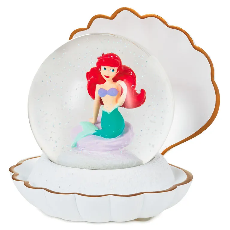 Hallmark Disney The Little Mermaid Ariel In Seashell Snow Globe 1 Hallmark Disney The Little Mermaid Ariel In Seashell Snow Globe