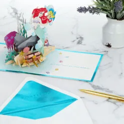 Hallmark Disney The Little Mermaid Wishing You Happiness 3D Pop-Up Card 17 Hallmark Disney The Little Mermaid Wishing You Happiness 3D Pop-Up Card -Hot Sale Hallmark Store Disney The Little Mermaid Ariel 3D PopUp Card for Her 1499LAD2902 08