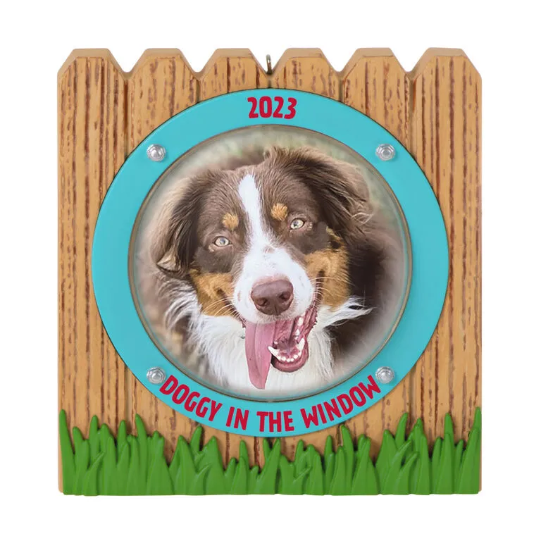 Hallmark Doggy In The Window 2023 Photo Frame Ornament 1 Hallmark Doggy In The Window 2023 Photo Frame Ornament