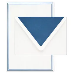 Hallmark Double Blue Border Stationery Set, Box Of 20 -Hot Sale Hallmark Store Double Blue Border Stationery Set 1499STN1136 03