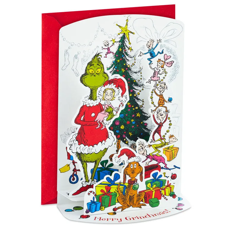 Hallmark Dr. Seuss™ How The Grinch Stole Christmas! 3D Pop-Up Boxed Christmas Cards, Pack Of 8 2 Hallmark Dr. Seuss™ How The Grinch Stole Christmas! 3D Pop-Up Boxed Christmas Cards, Pack Of 8 - Image 2