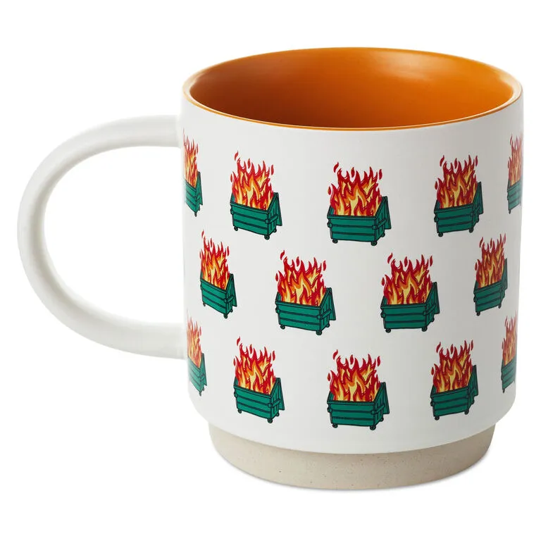 Hallmark Dumpster Fires Funny Mug, 16 Oz. 2 Hallmark Dumpster Fires Funny Mug, 16 Oz. - Image 2
