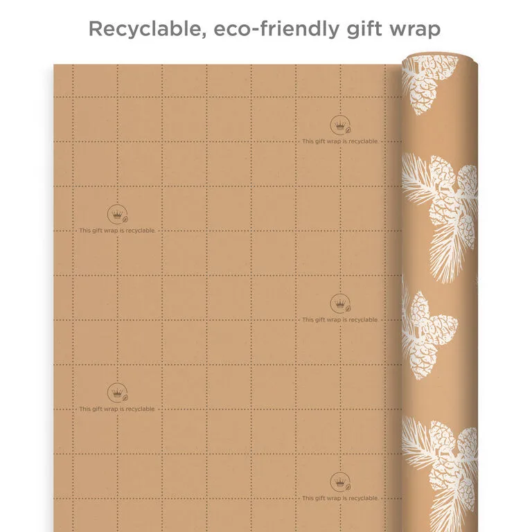 Hallmark Elegant Evergreens 2-Pack Holiday Wrapping Paper, 150 Sq. Ft. 7 Hallmark Elegant Evergreens 2-Pack Holiday Wrapping Paper, 150 Sq. Ft. - Image 7