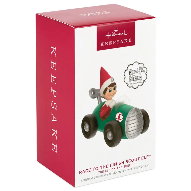 Hallmark The Elf On The Shelf® Race To The Finish Scout Elf™ Ornament 4 Hallmark The Elf On The Shelf® Race To The Finish Scout Elf™ Ornament - Image 4