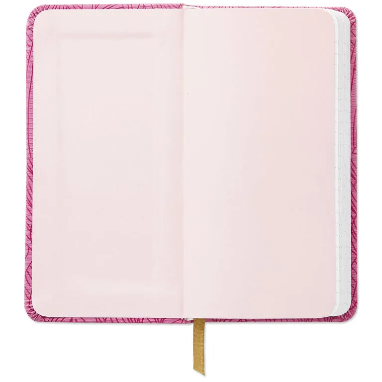 Hallmark Etched Leaves Pink Slim Notebook 3 Hallmark Etched Leaves Pink Slim Notebook - Image 3