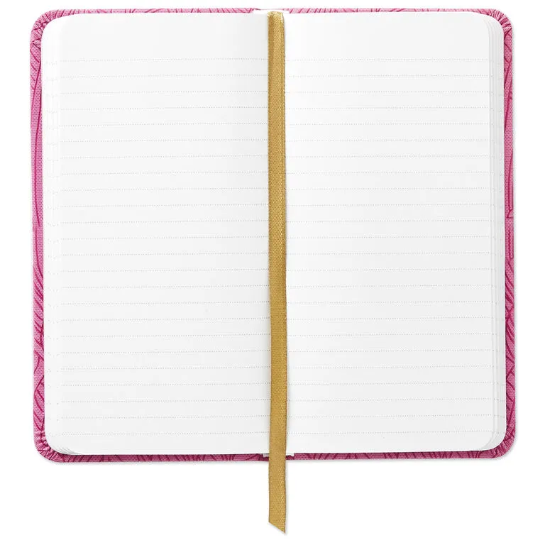 Hallmark Etched Leaves Pink Slim Notebook 4 Hallmark Etched Leaves Pink Slim Notebook - Image 4