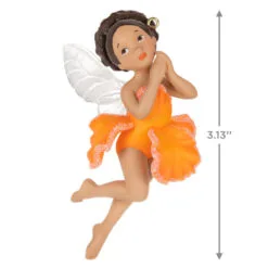 Hallmark Fairy Messengers Special Edition Ornament 8 Hallmark Fairy Messengers Special Edition Ornament -Hot Sale Hallmark Store Fairy in Orange Flower Dress Keepsake Ornament 1699QGO2789 03