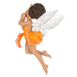 Hallmark Fairy Messengers Special Edition Ornament 11 Hallmark Fairy Messengers Special Edition Ornament -Hot Sale Hallmark Store Fairy in Orange Flower Dress Keepsake Ornament 1699QGO2789 06