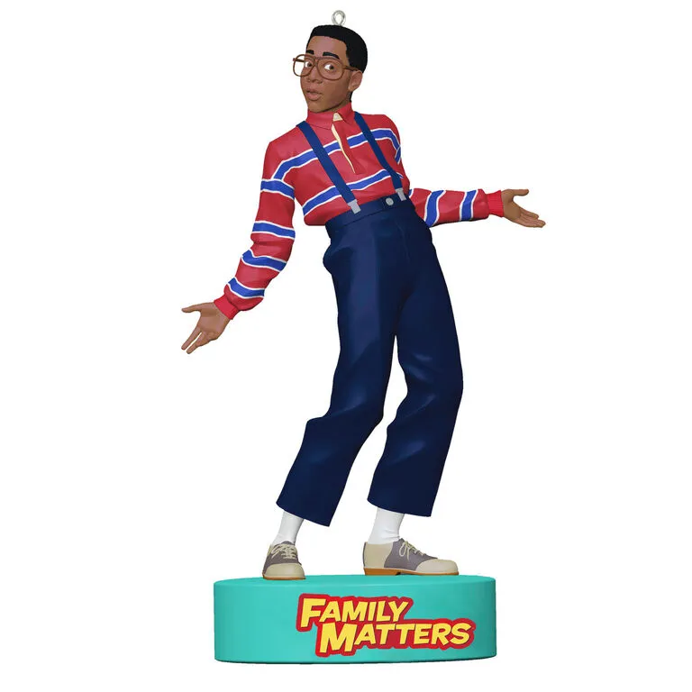Hallmark Family Matters Steve Urkel Ornament With Sound 1 Hallmark Family Matters Steve Urkel Ornament With Sound