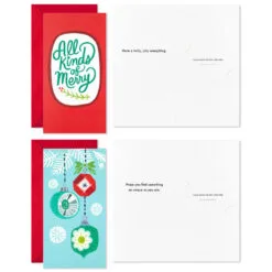Hallmark Colorful And Casual Money-Holder Boxed Christmas Cards Assortment, Pack Of 36 -Hot Sale Hallmark Store Festive Assorted MoneyHolder Boxed Christmas Cards 5CZE2139 04