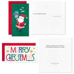 Hallmark Colorful And Casual Money-Holder Boxed Christmas Cards Assortment, Pack Of 36 -Hot Sale Hallmark Store Festive Assorted MoneyHolder Boxed Christmas Cards 5CZE2139 05