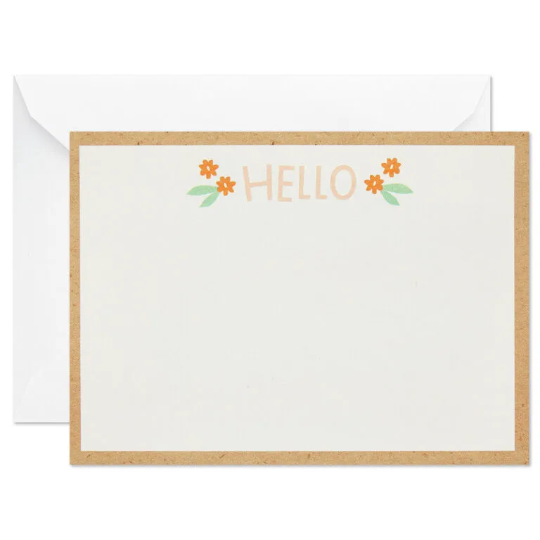 Hallmark Ivory Floral Flat Note Cards In Caddy, Box Of 40 3 Hallmark Ivory Floral Flat Note Cards In Caddy, Box Of 40 - Image 3