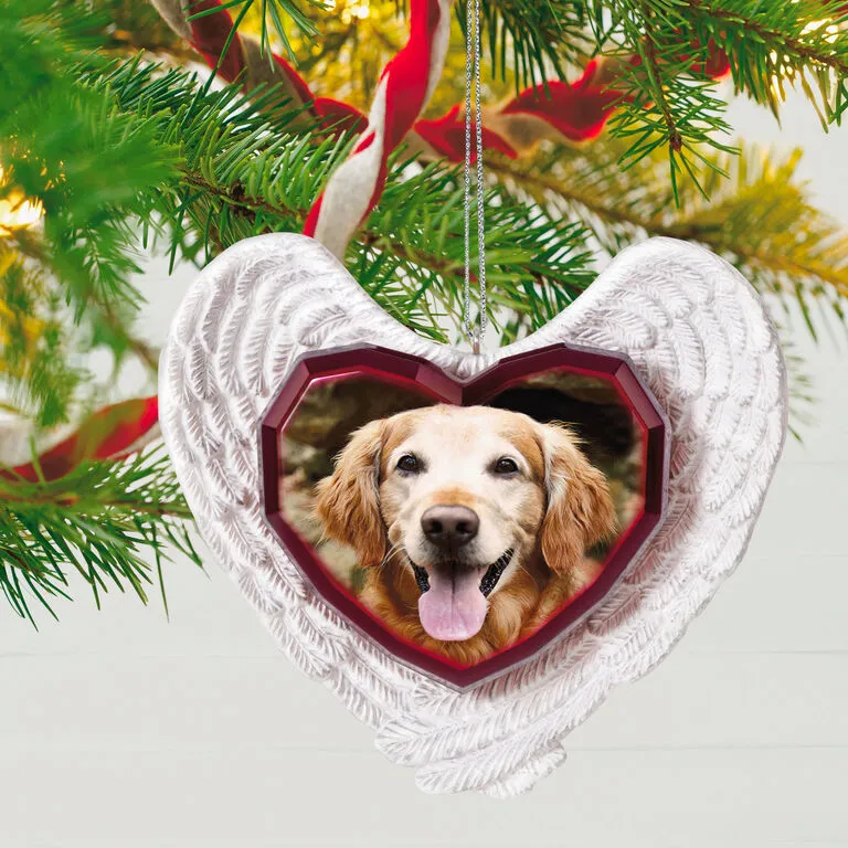Hallmark Forever Loved Memorial Heart And Angel Wings Photo Personalized Ornament 2 Hallmark Forever Loved Memorial Heart And Angel Wings Photo Personalized Ornament - Image 2