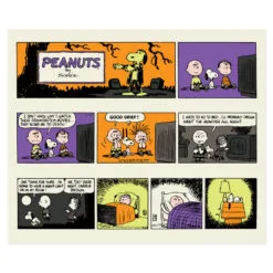 Hallmark Peanuts® Franken-Snoopy Comic Blanket, 50x60 7 Hallmark Peanuts® Franken-Snoopy Comic Blanket, 50x60 -Hot Sale Hallmark Store Frankenstein Snoopy Comic Strip Blanket 1HGN1516 03