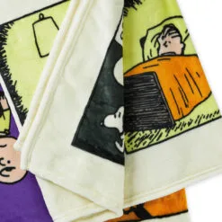 Hallmark Peanuts® Franken-Snoopy Comic Blanket, 50x60 9 Hallmark Peanuts® Franken-Snoopy Comic Blanket, 50x60 -Hot Sale Hallmark Store Frankenstein Snoopy Comic Strip Blanket 1HGN1516 05