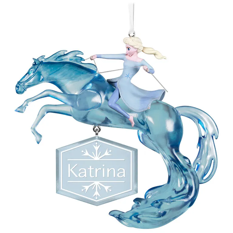 Hallmark Disney Frozen 2 Elsa And Nokk Personalized Ornament 1 Hallmark Disney Frozen 2 Elsa And Nokk Personalized Ornament