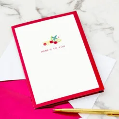 Hallmark Here's To You Cocktail Toast 3D Pop-Up Card -Hot Sale Hallmark Store Fruit Cocktail Drinks Celebration 3D PopUp Card for Her 1299LAD2897 07