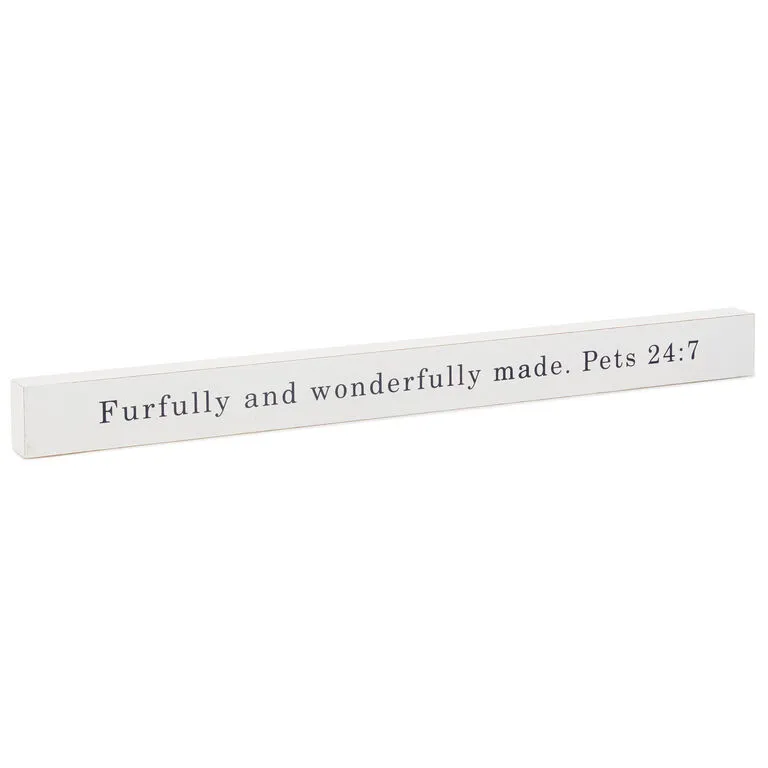 Hallmark Furfully And Wonderfully Made Wood Quote Sign, 23.5x2 1 Hallmark Furfully And Wonderfully Made Wood Quote Sign, 23.5x2