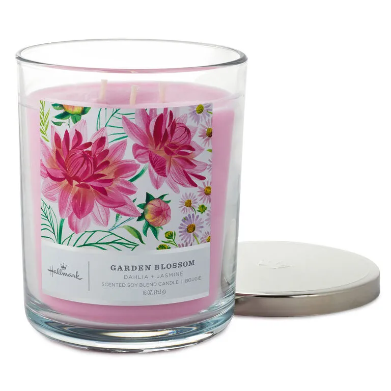 Hallmark Garden Blossom 3-Wick Jar Candle, 16 Oz. 3 Hallmark Garden Blossom 3-Wick Jar Candle, 16 Oz. - Image 3
