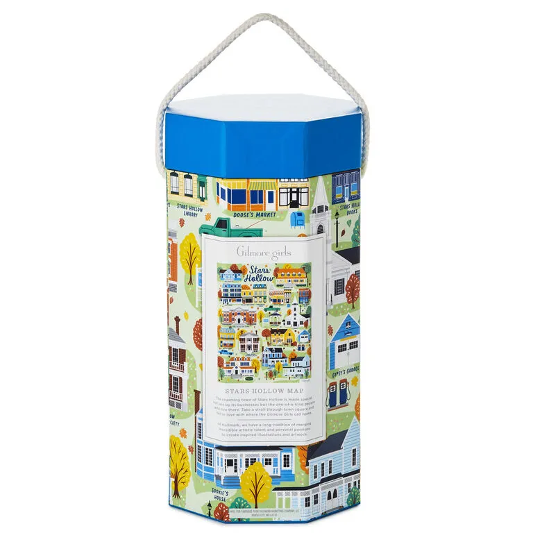 Hallmark Gilmore Girls Stars Hollow Map 1,000-Piece Jigsaw Puzzle 3 Hallmark Gilmore Girls Stars Hollow Map 1,000-Piece Jigsaw Puzzle - Image 3